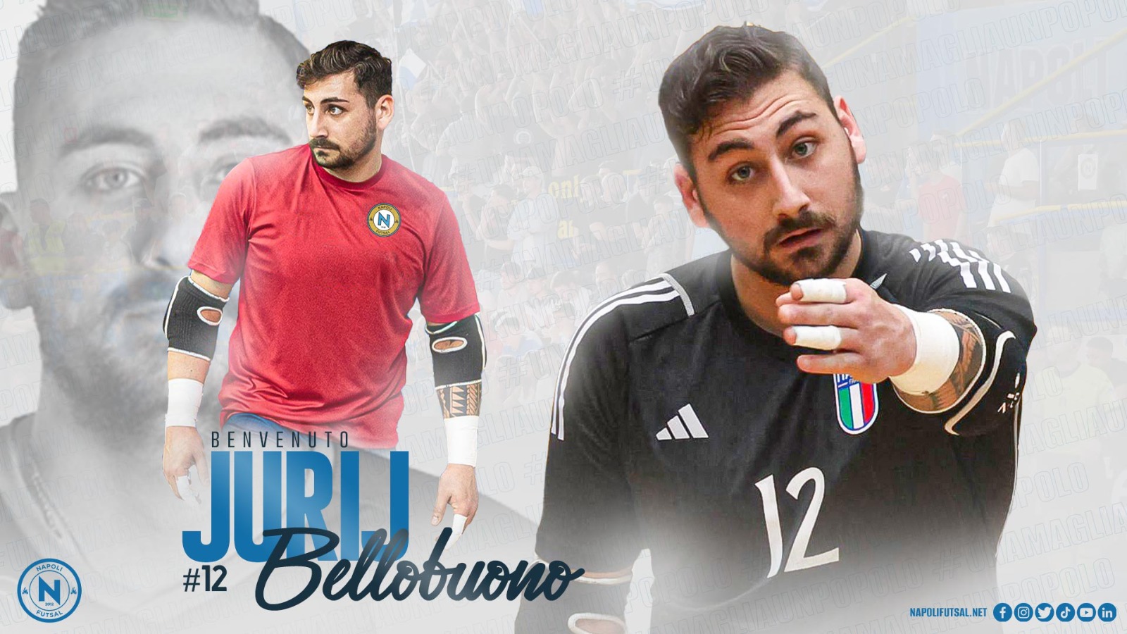 Sangue partenopeo, portiere dell’Italia, Bellobuono è il super colpo del Napoli Futsal: “E’meraviglioso essere qui”. Il presidente Perugino: “Ho voluto il portiere della Nazionale”